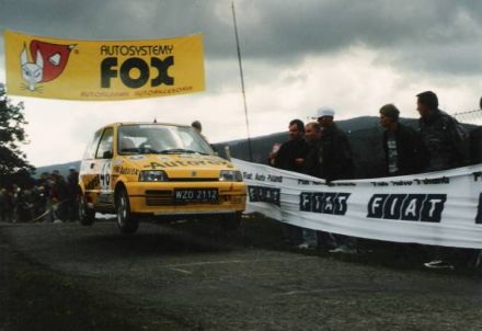Jacek Sikora i Marek Kaczmarek - Fiat Cinquecento Sporting.